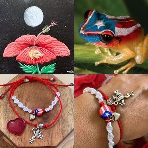 Yo te amo ❣️Puerto Rico 🇵🇷, pulsera inspirada en la isla del Encanto! Coquí!
